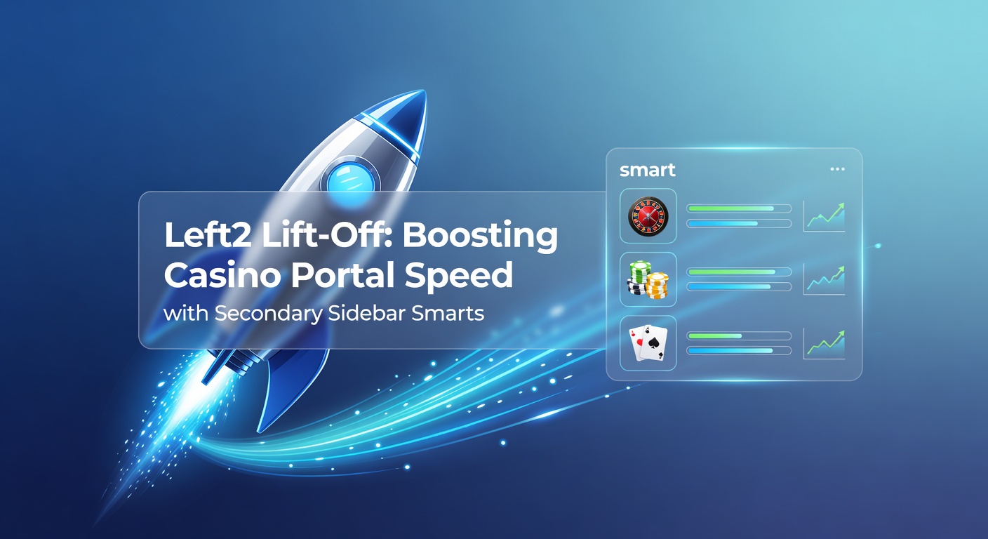 Visualisatie van een secundaire linkerzijbalk (Left2) in een casino portal, met snelle laadeffecten en geoptimaliseerde navigatie-elementen